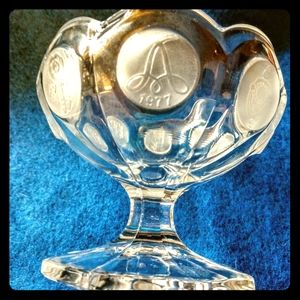 Avon 91st Anniversary Fostoria Candy/nut dish